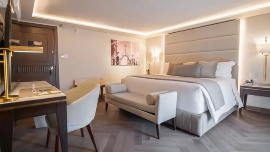 A Premium room at Hotel Quinta Real Puebla